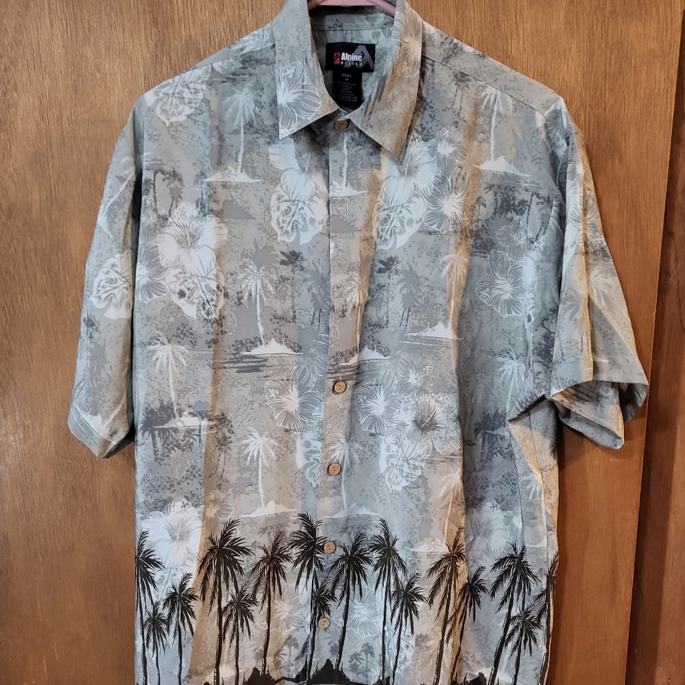 Alpine Design Mens Medium Button Down Hawaiian Sh… - image 1